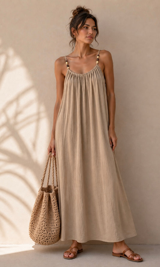 Elsie beaded maxi dress