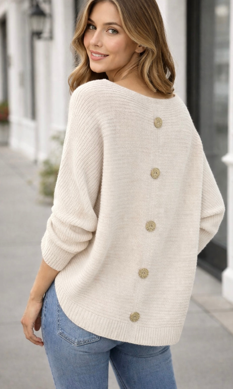 Tamara Button Back Rib J