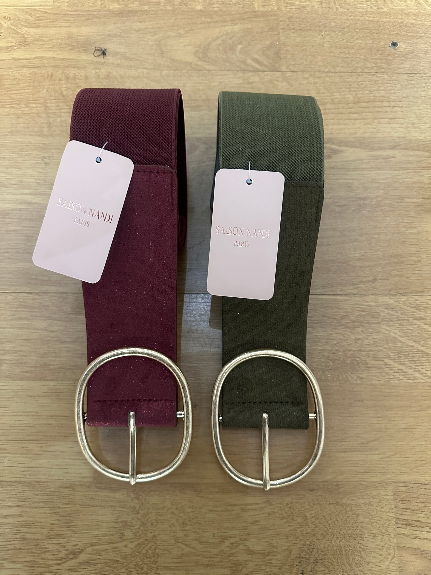 Elasticated shimmer belts