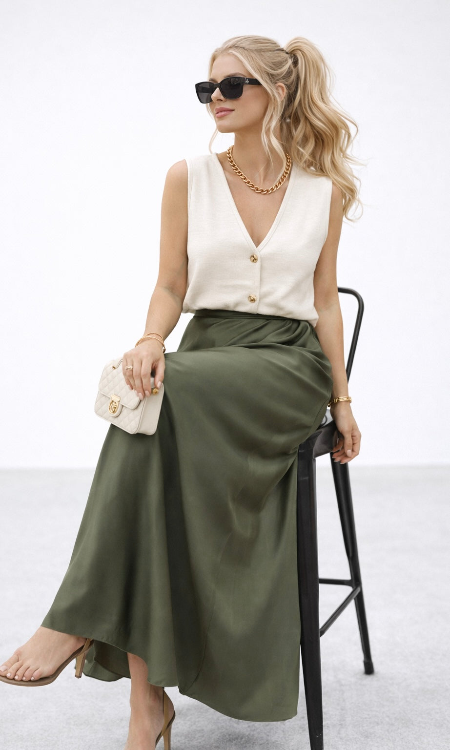 Jasmine Satin Skirt