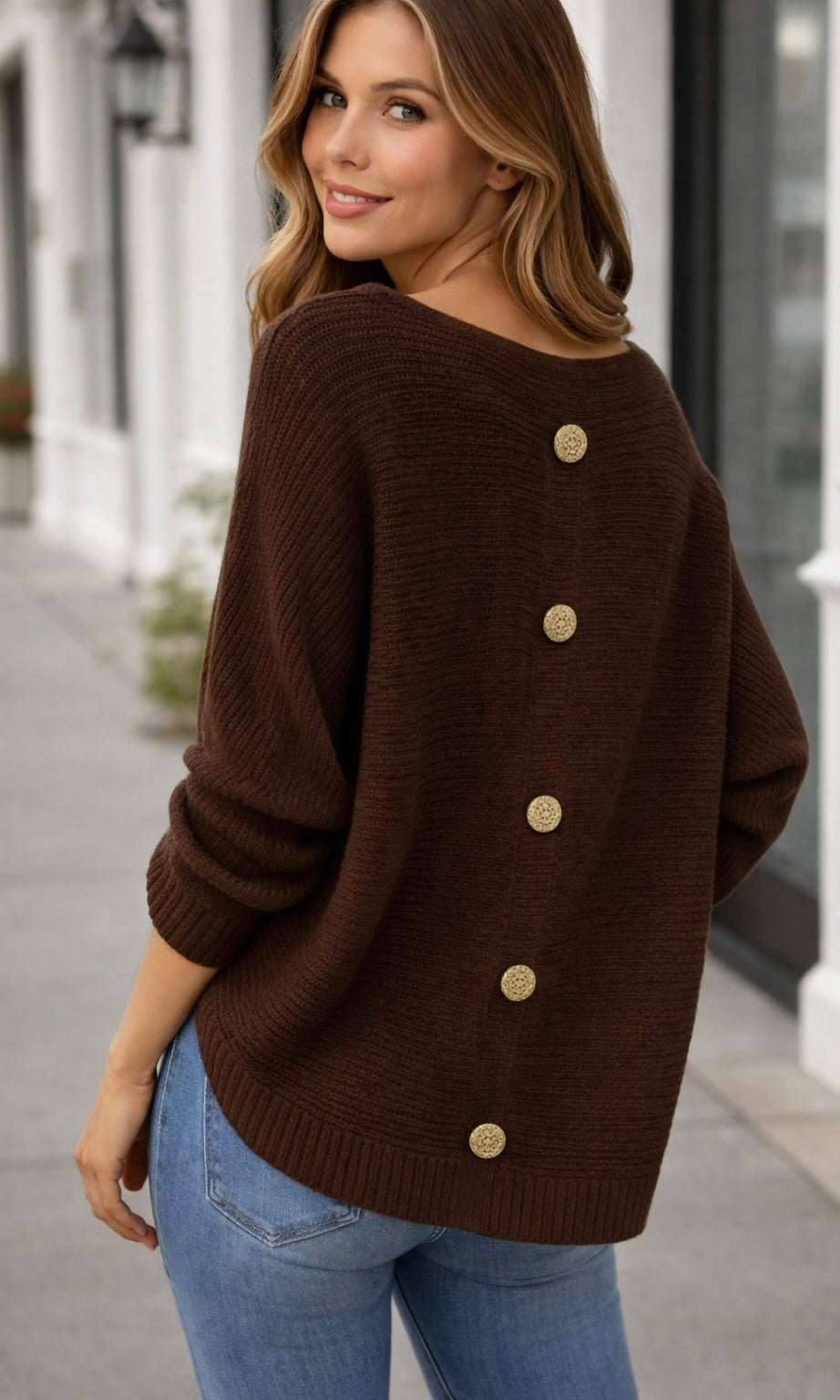 Tamara Button Back Rib J