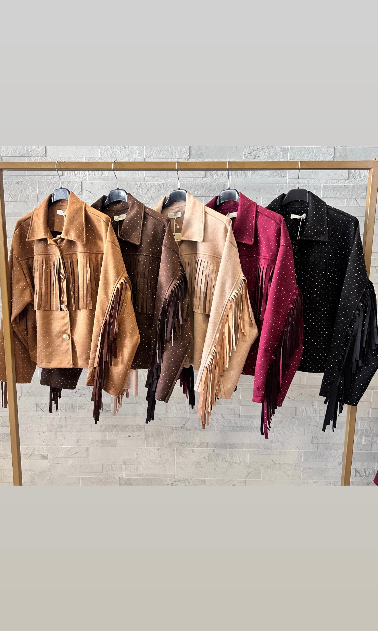 Jolene diamonte fringe Jacket