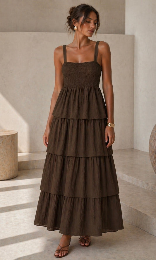 Sabrina tiered dress