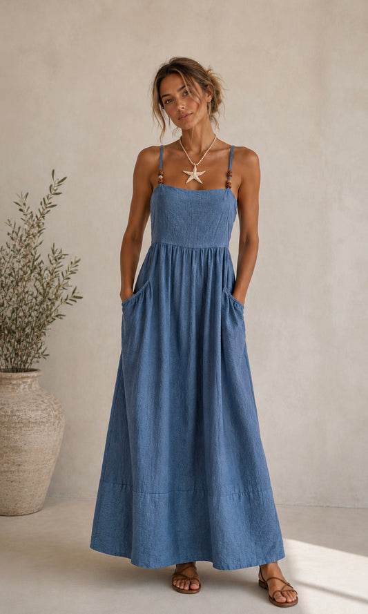 Boho Pocket Maxi Dress