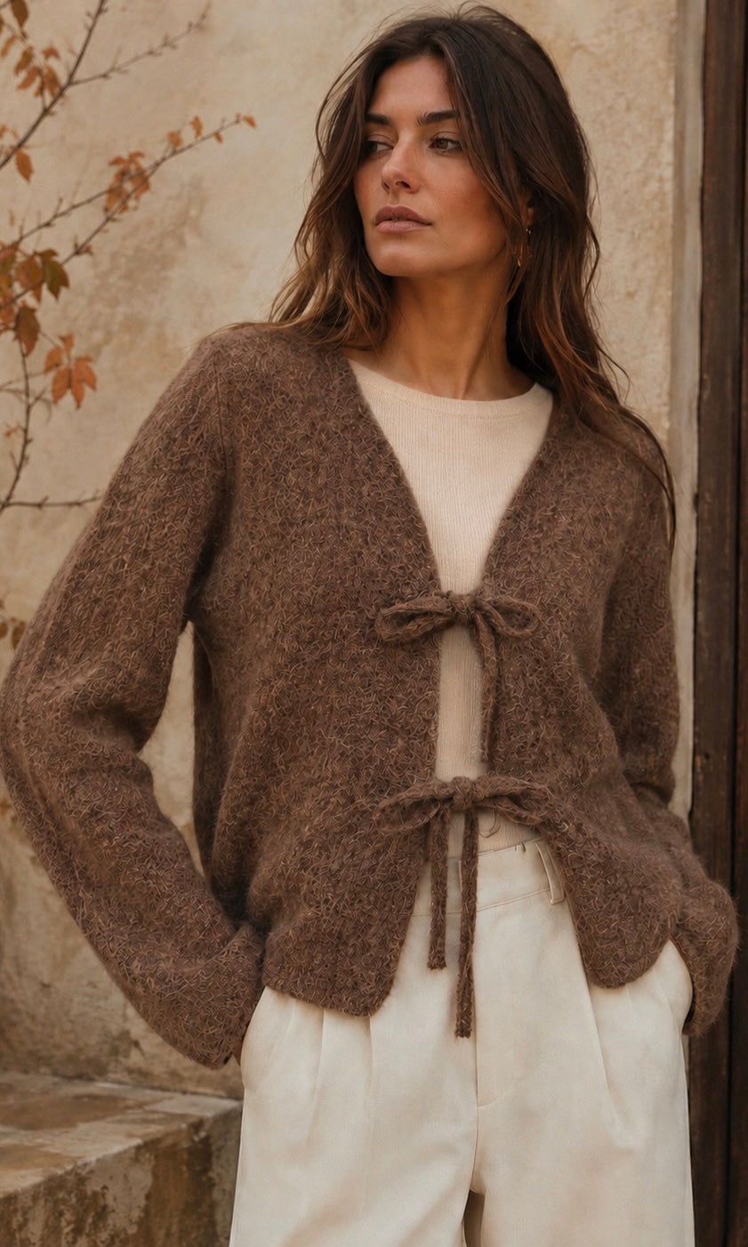 Beau Tie Up Oversized Cardi