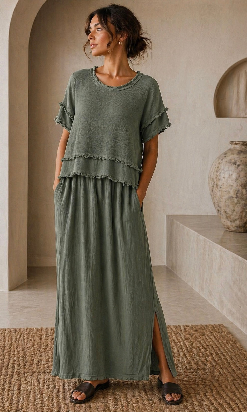 Wholesale Betsy Raw edge 2 piece dress for Boutique Retailers - Catwalk style wholesale
