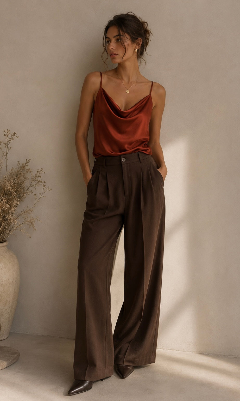 Sarina Satin Vest Top