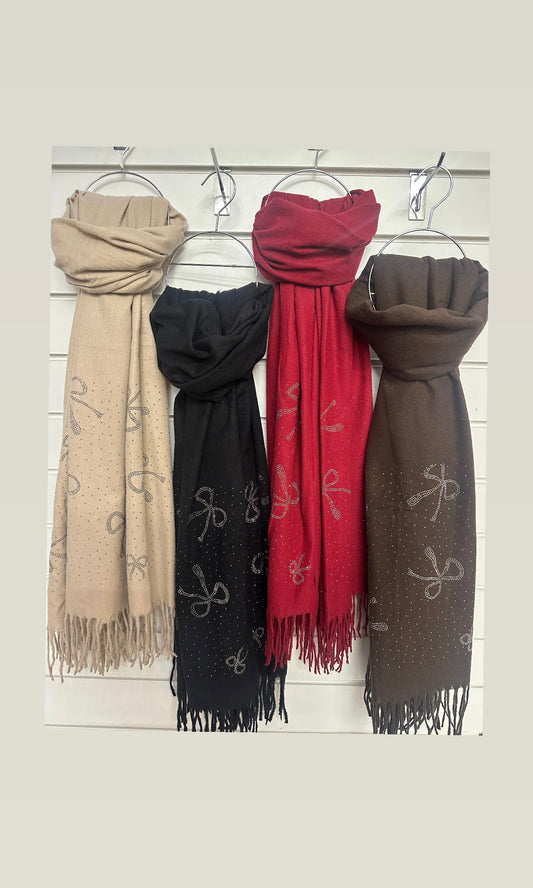 Crystal Bows scarf