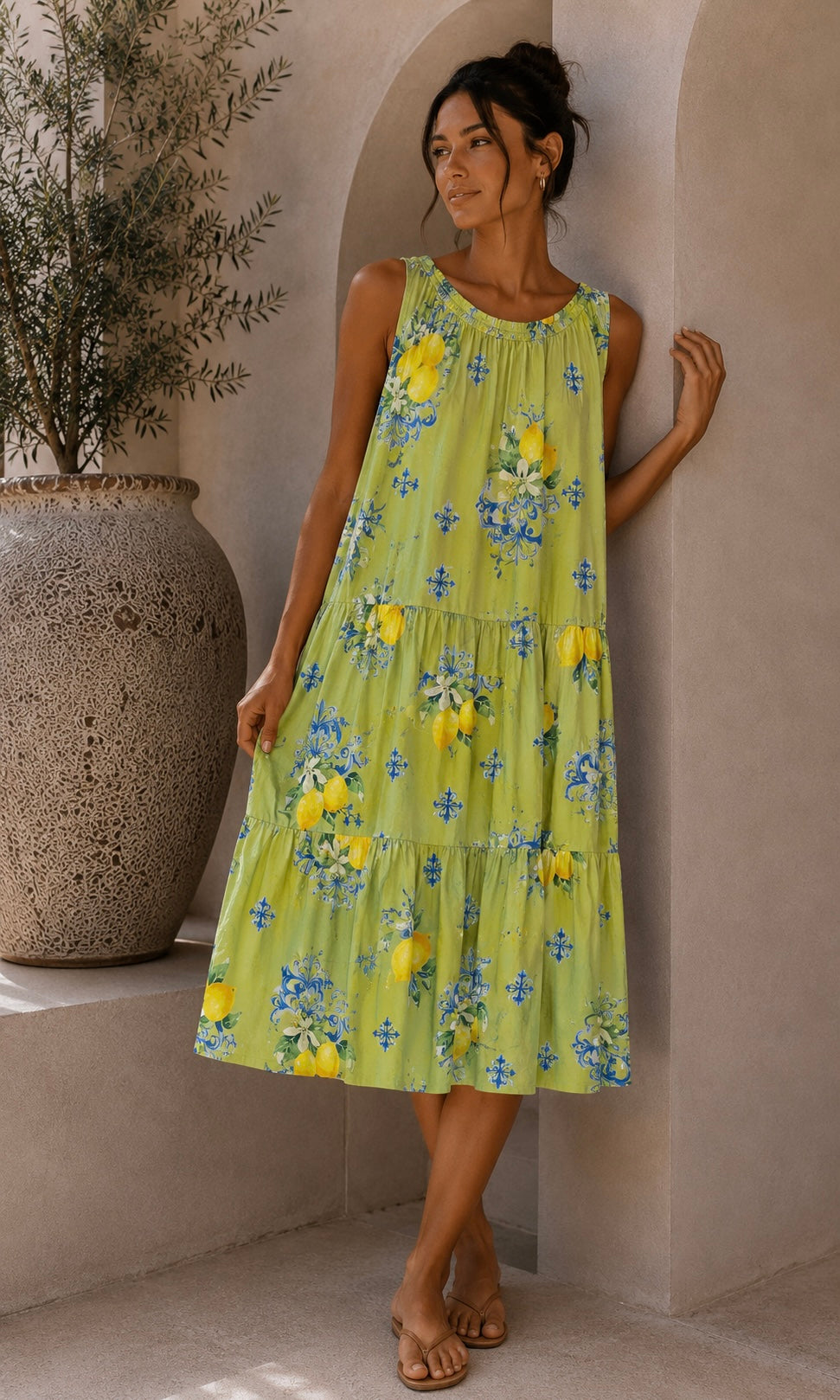 Wholesale Florentine Tiered Dress for Boutique Retailers - Catwalk style wholesale