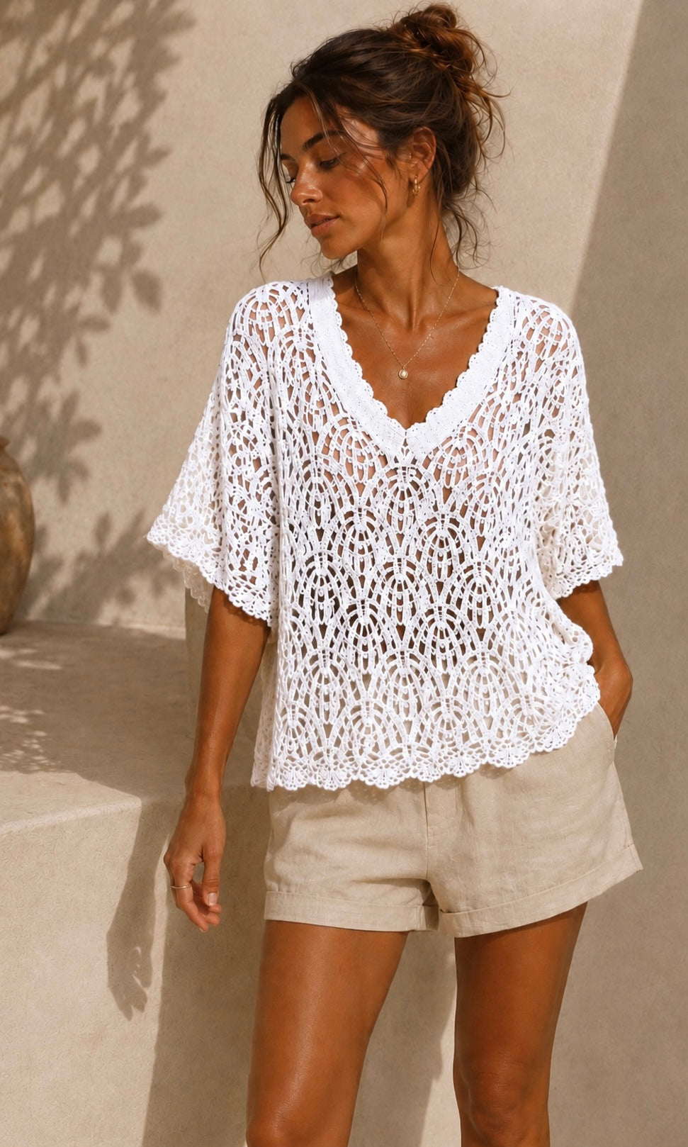 Celine crochet top