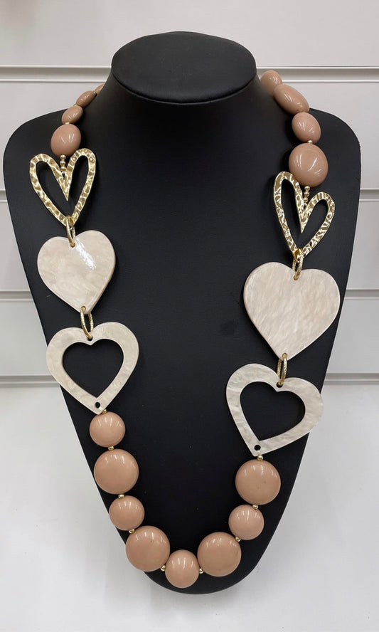 Long Heart Necklace