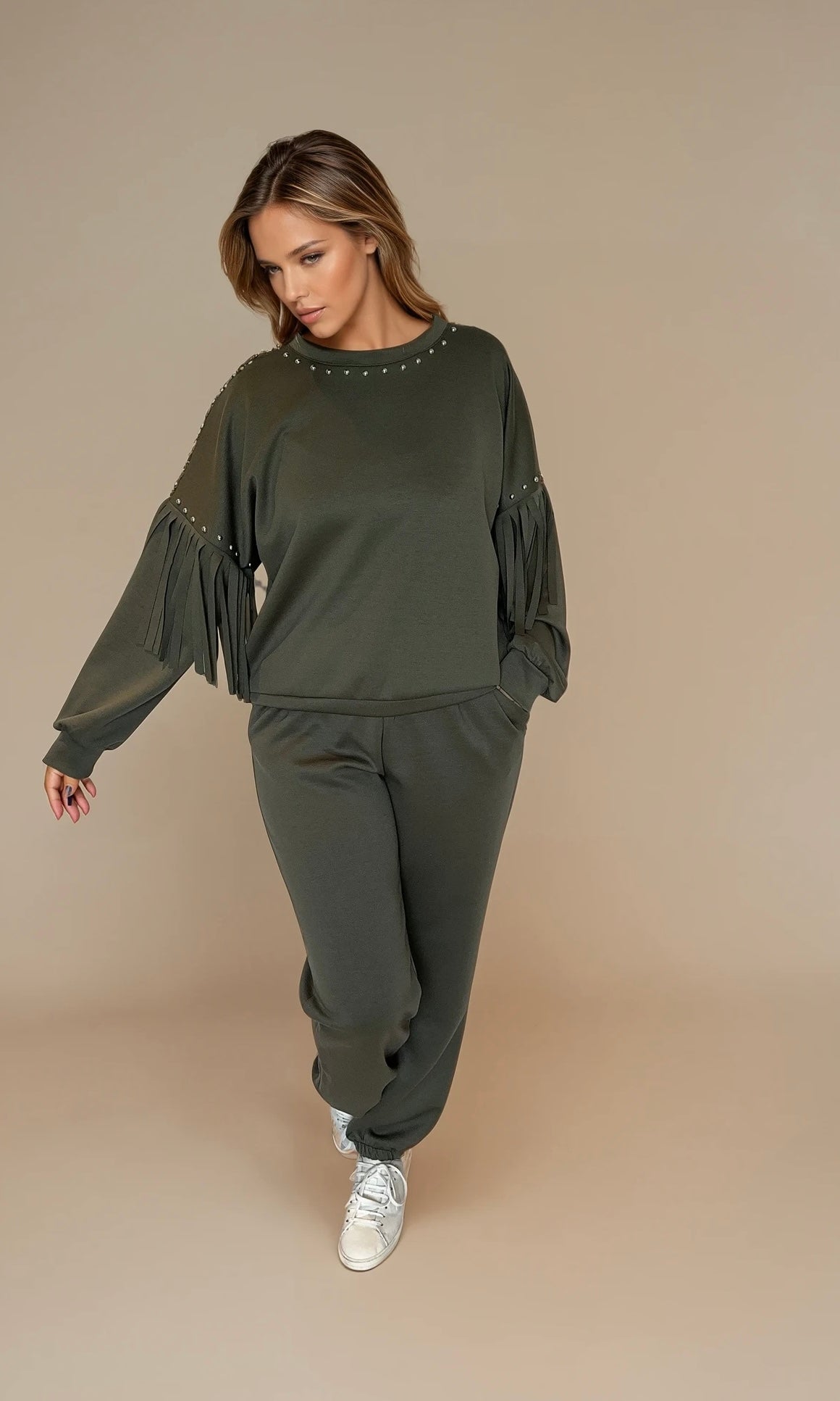 Bobbi Stud/fringe lounge set