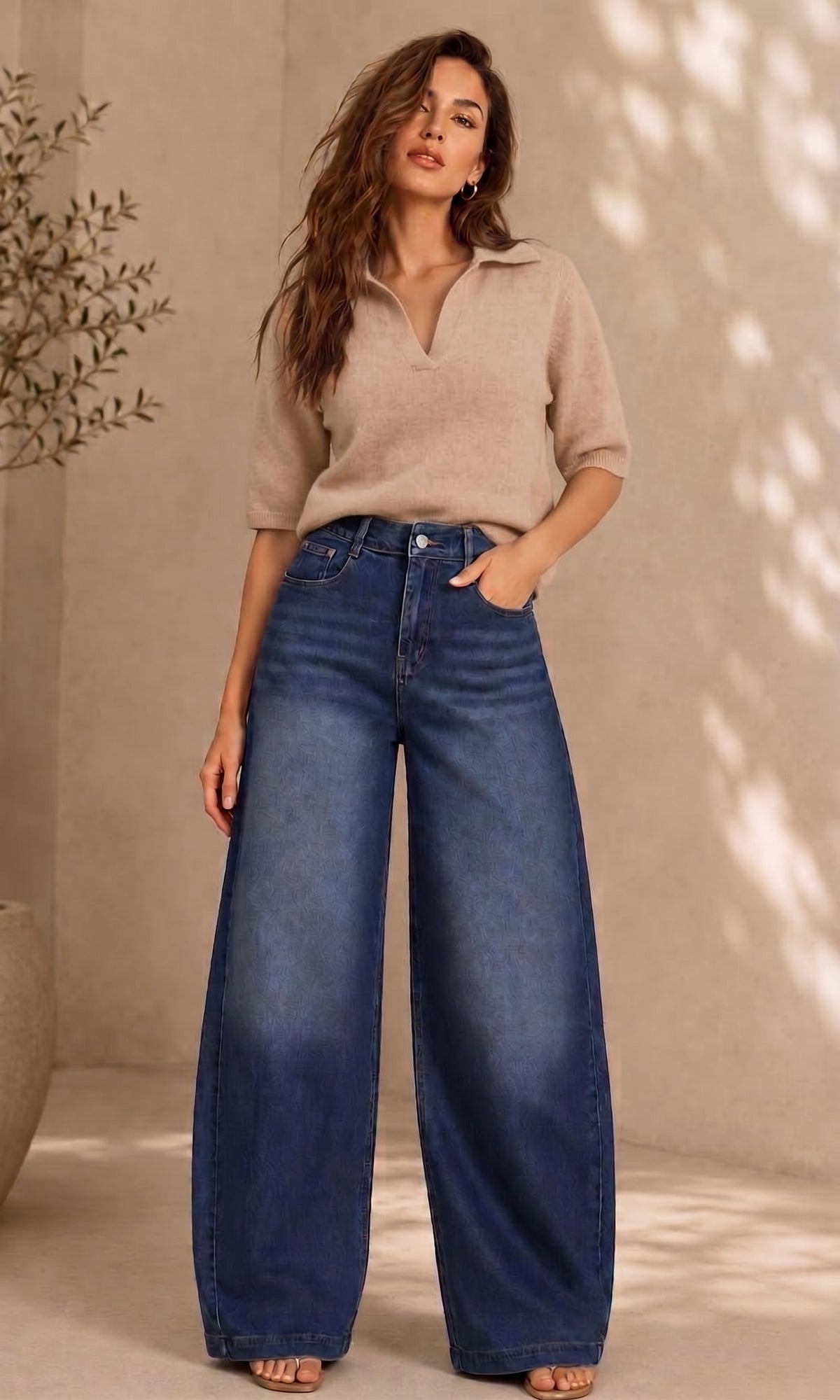 Mandy Collared Knit Jumper