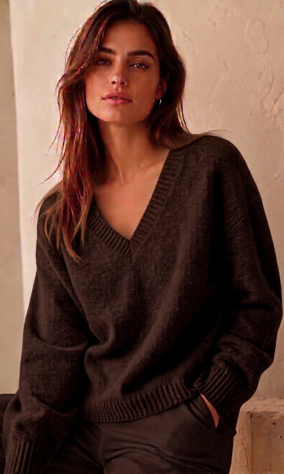 Donna V Neck Jumper