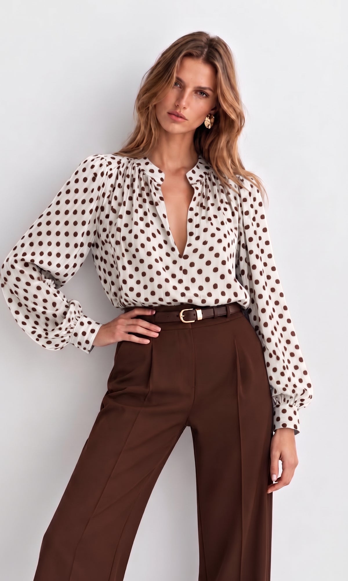 Holly polka dot blouse
