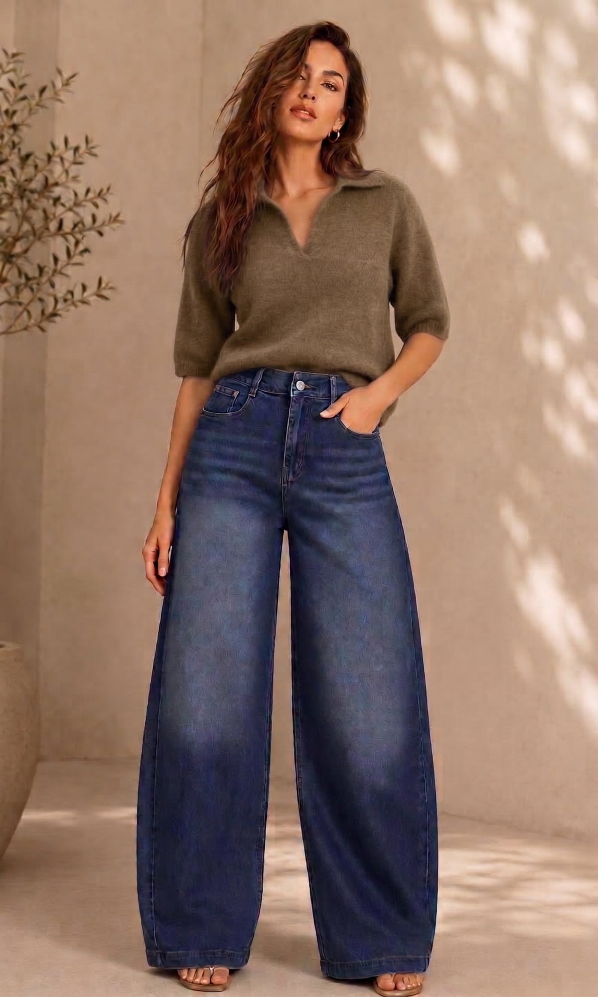 Mandy Collared Knit Jumper