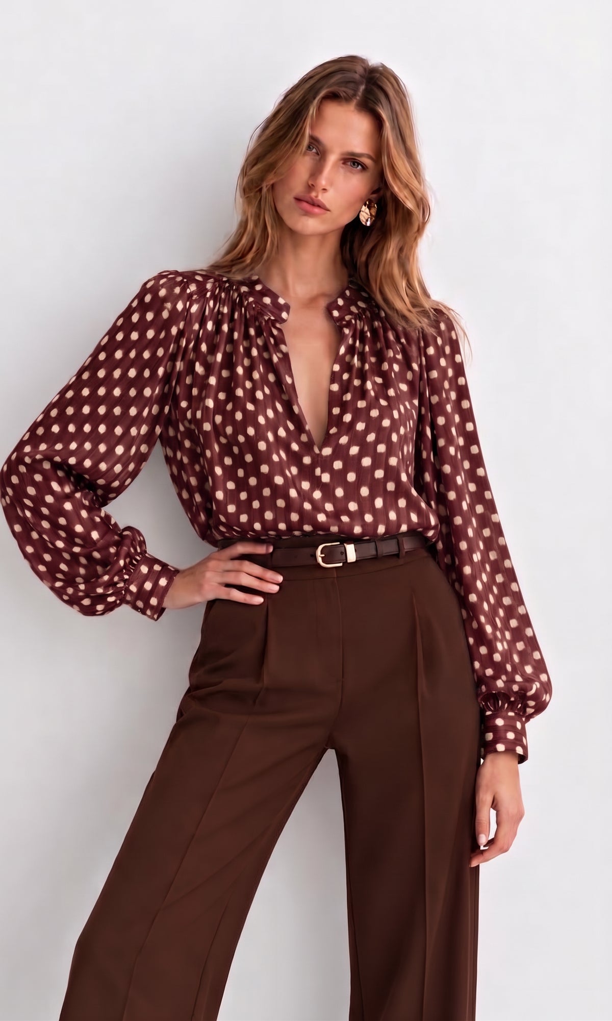 Holly polka dot blouse