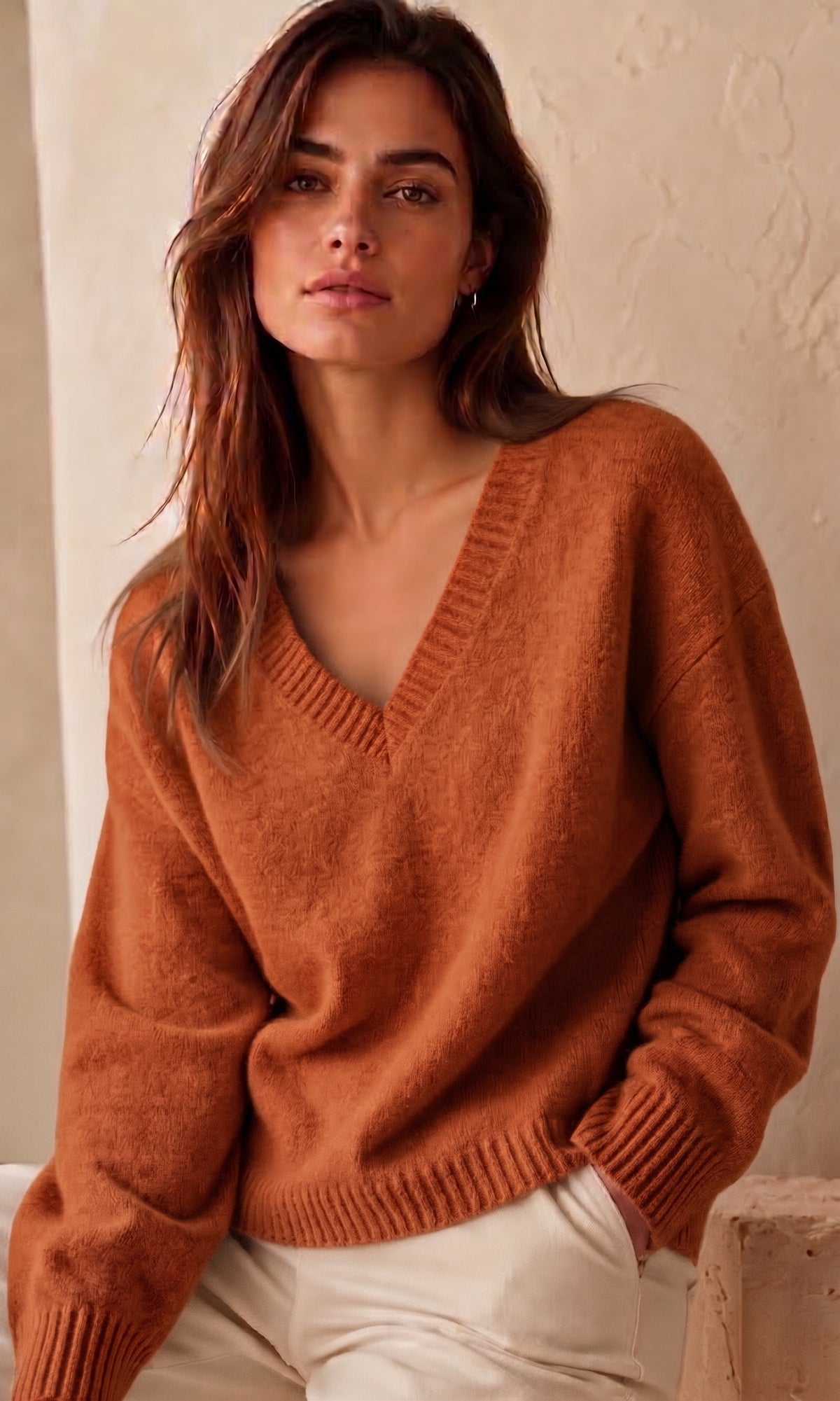 Donna V Neck Jumper