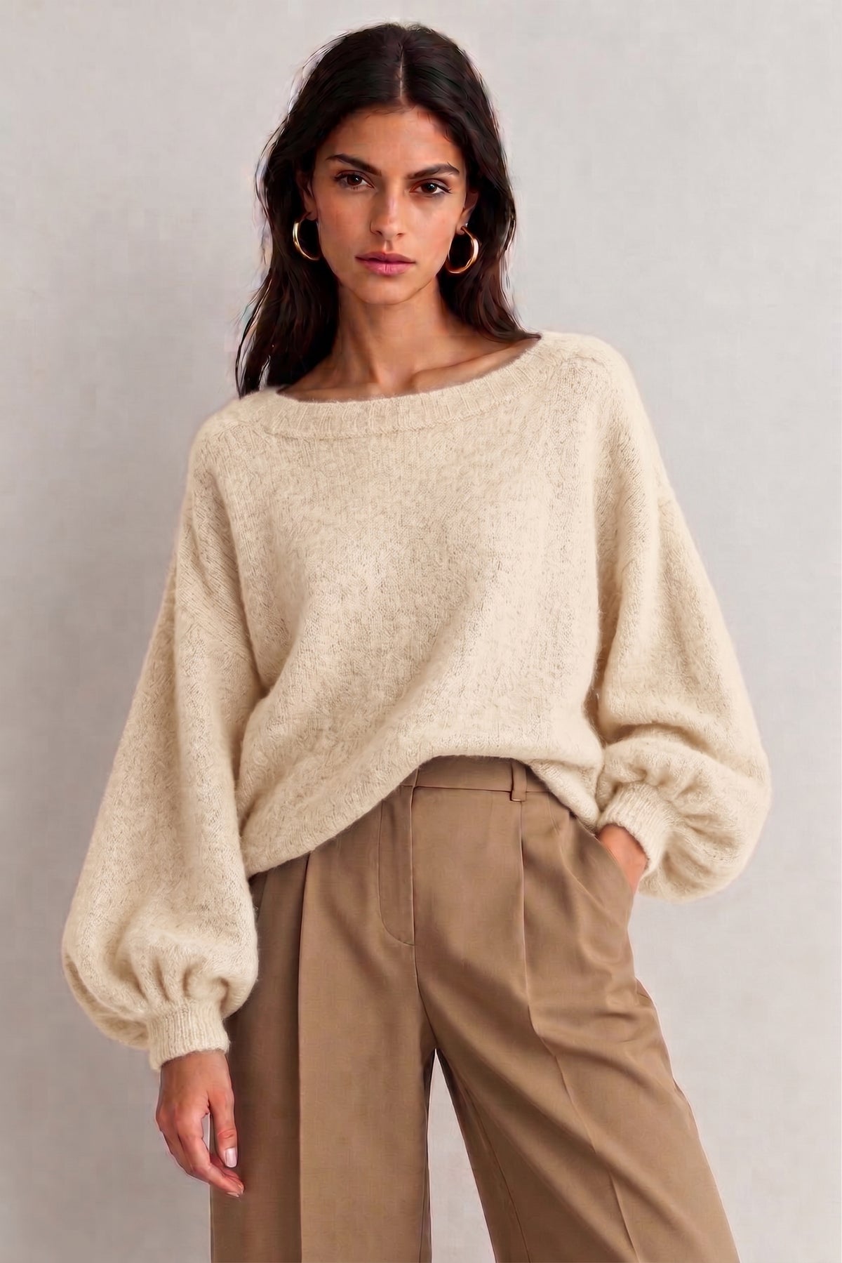 Katie balloon sleeve jumper