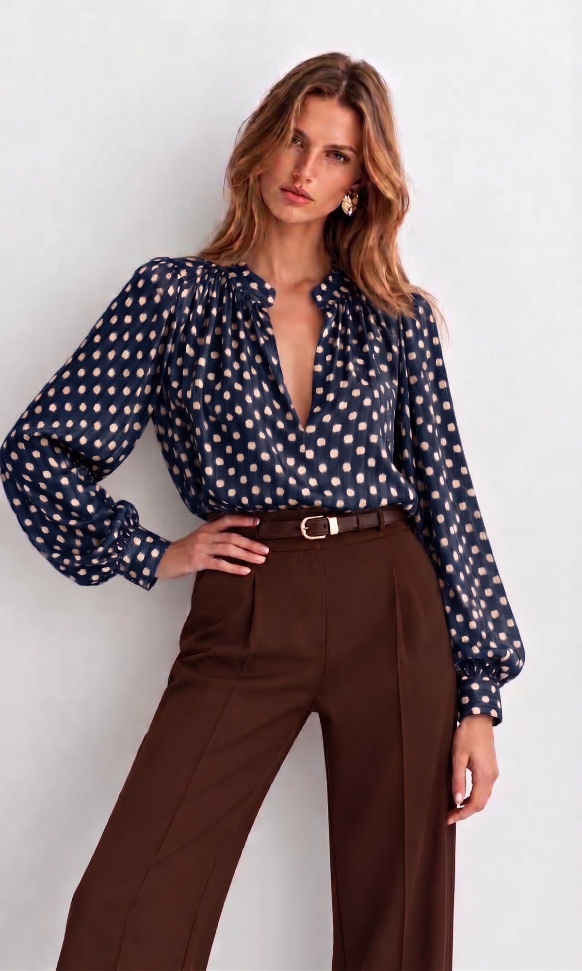 Holly polka dot blouse
