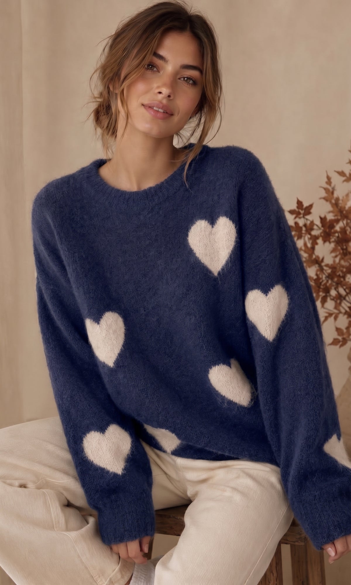 Wholesale ​Harriet Soft Heart Jumper - Catwalk style