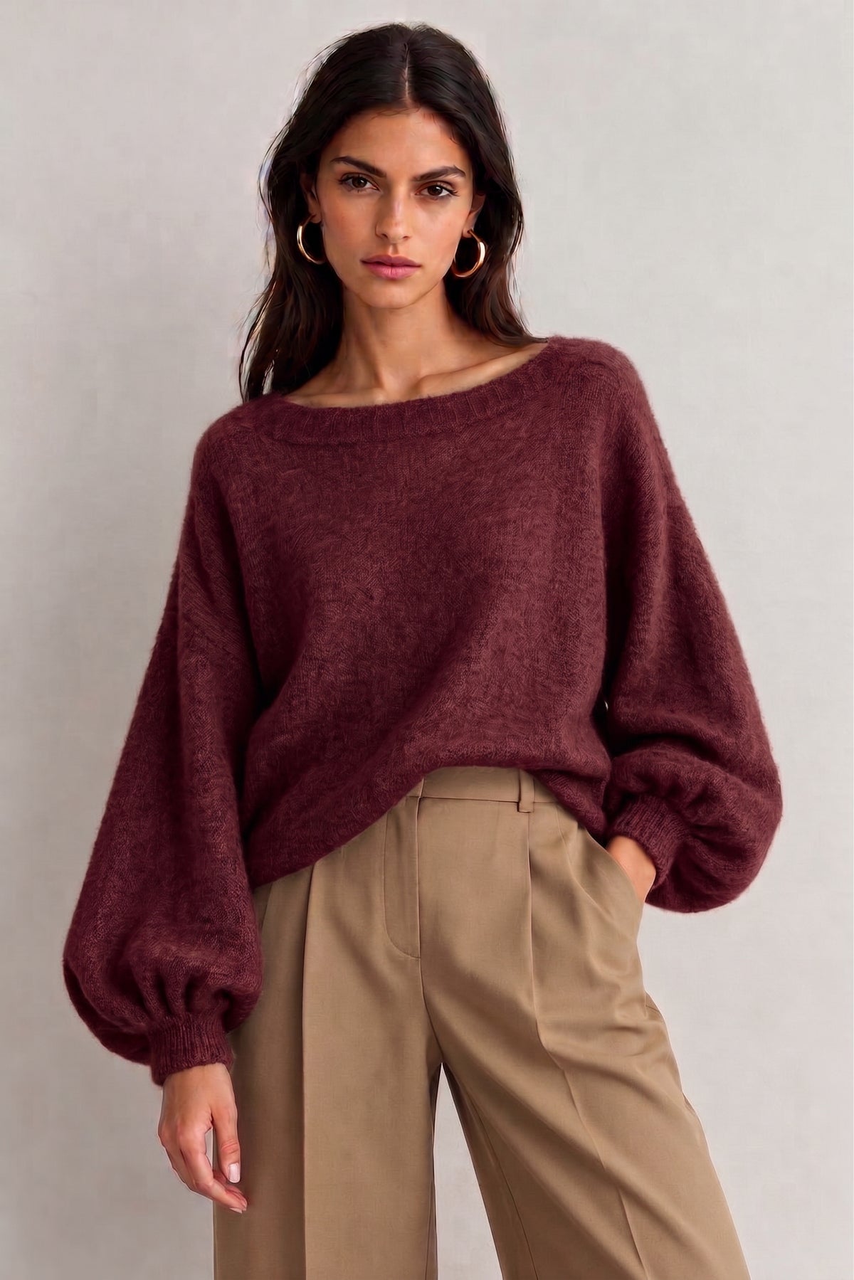 Katie balloon sleeve jumper