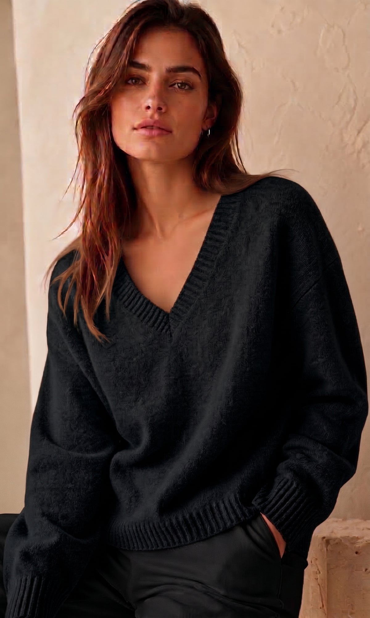 Donna V Neck Jumper