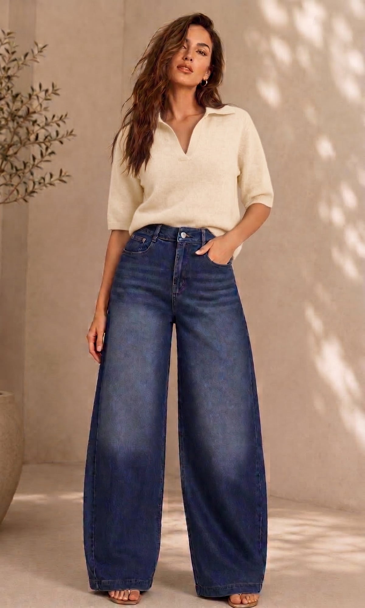 Mandy Collared Knit Jumper