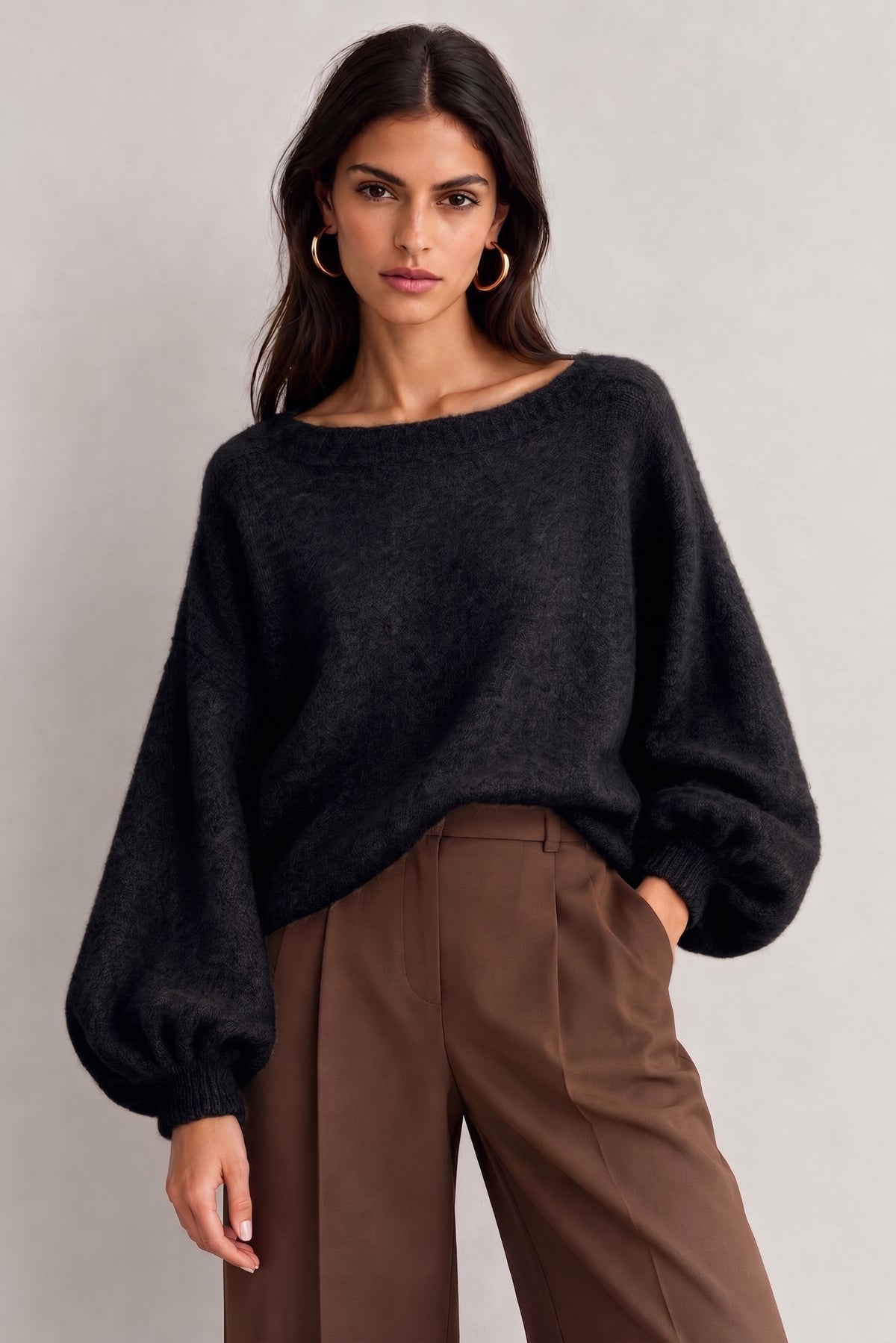 Katie balloon sleeve jumper