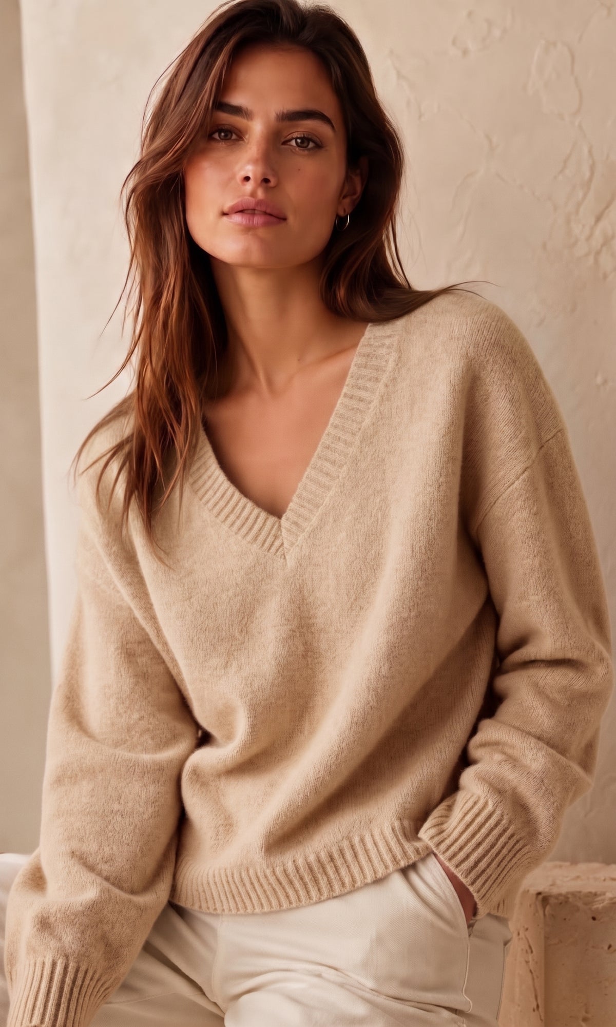 Donna V Neck Jumper