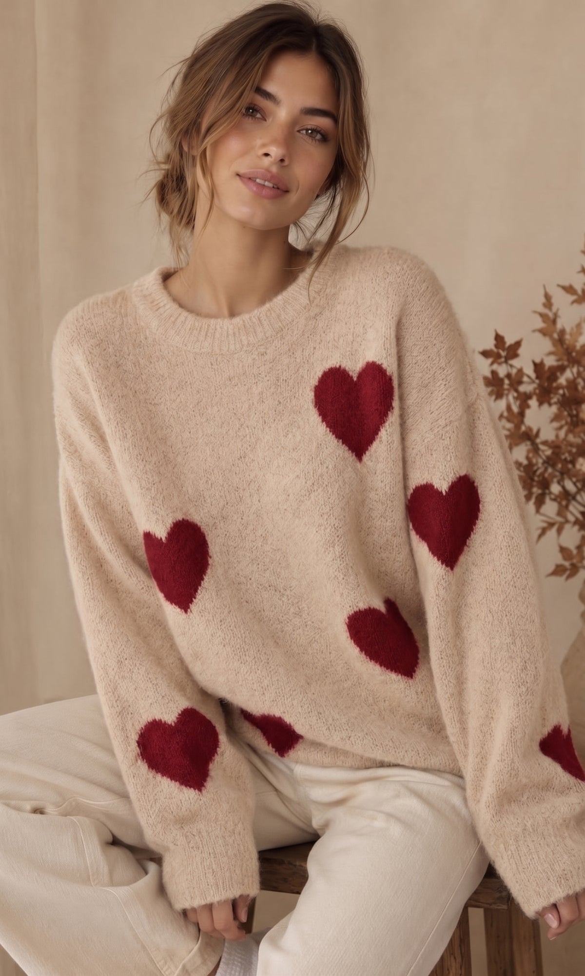 Wholesale ​Harriet Soft Heart Jumper - Catwalk style