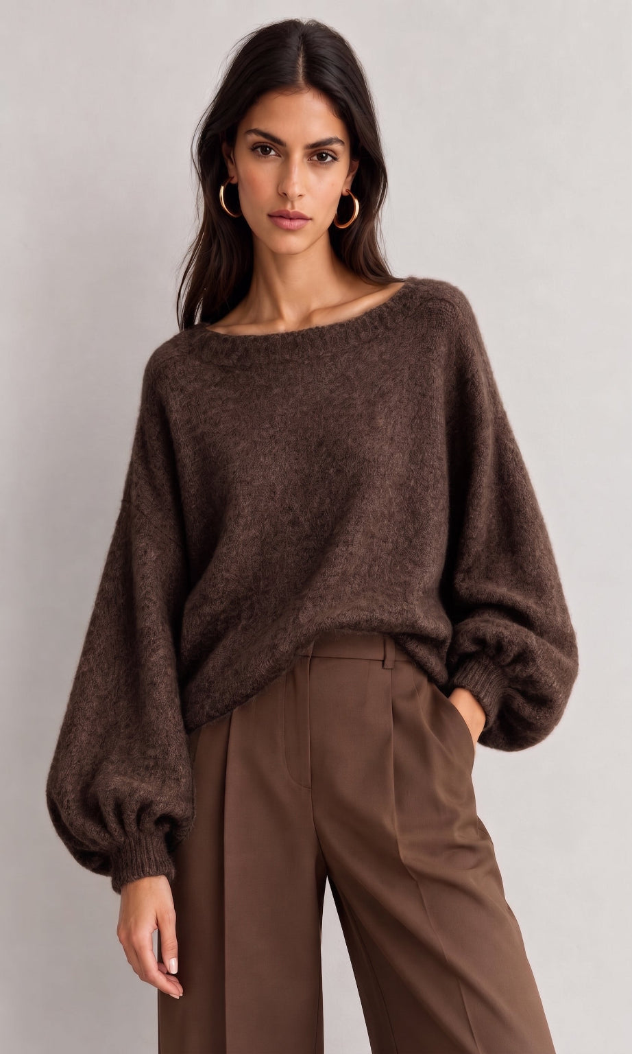 Katie balloon sleeve jumper