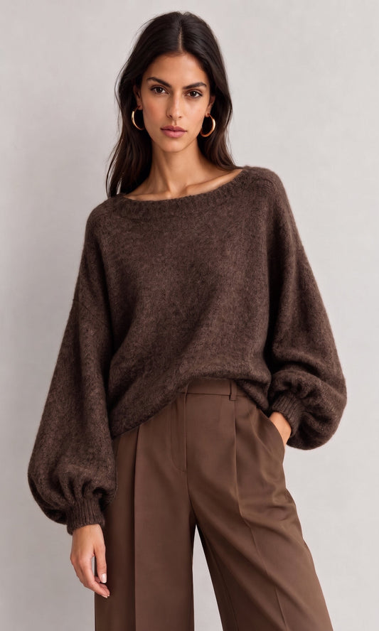 Wholesale ​Katie balloon sleeve jumper - Catwalk style