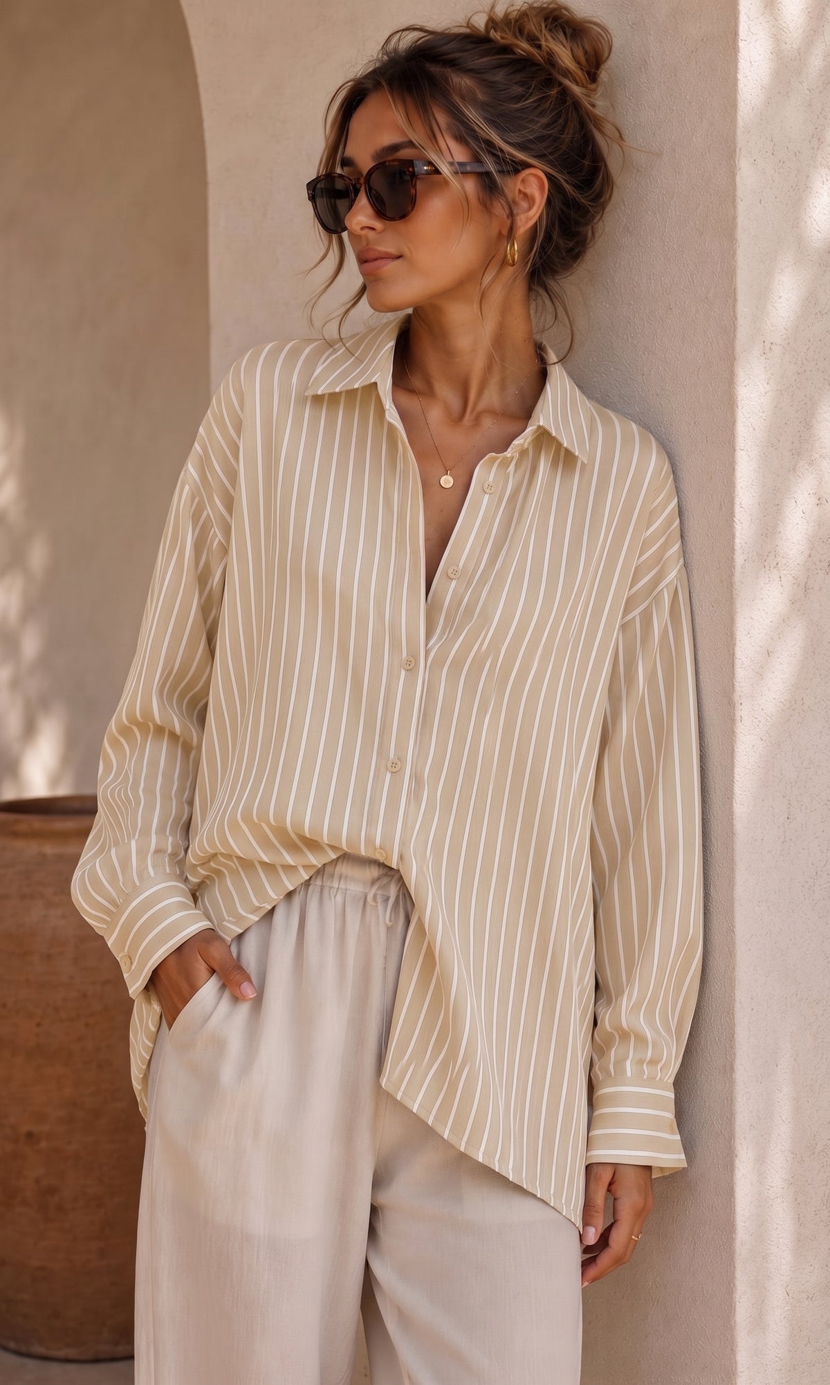 Wholesale ​Marina stripe shirt - Catwalk style
