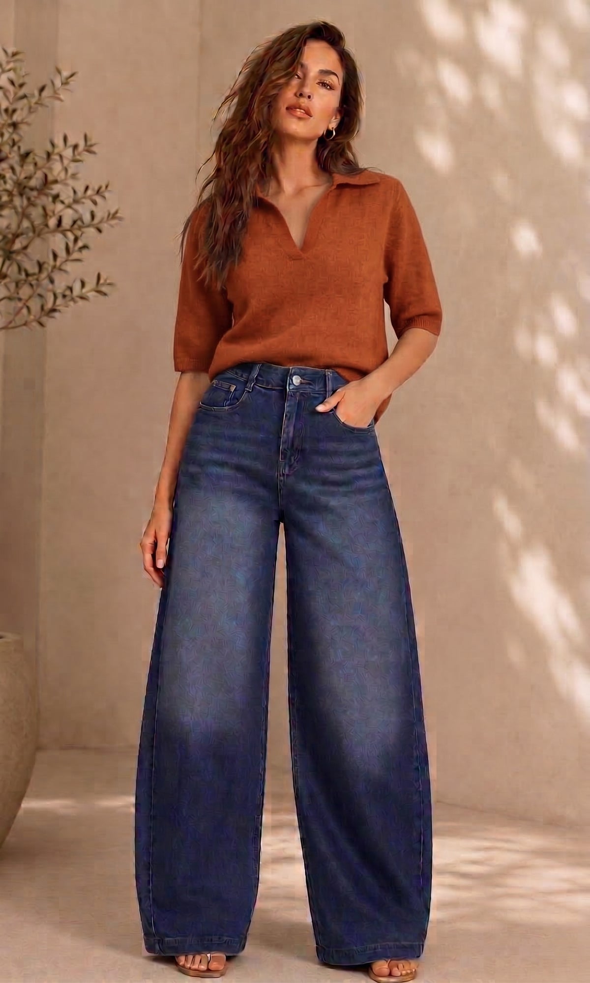 Mandy Collared Knit Jumper