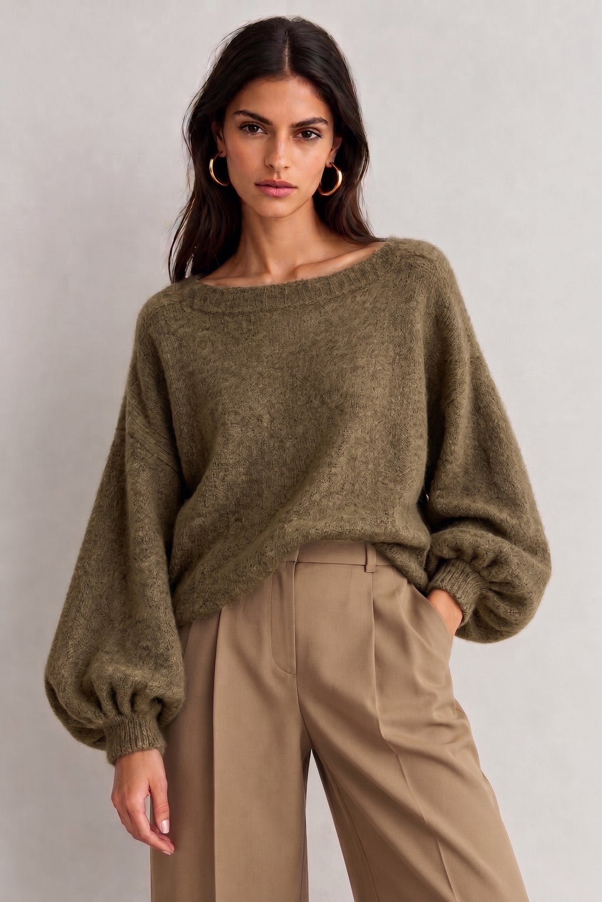 Katie balloon sleeve jumper