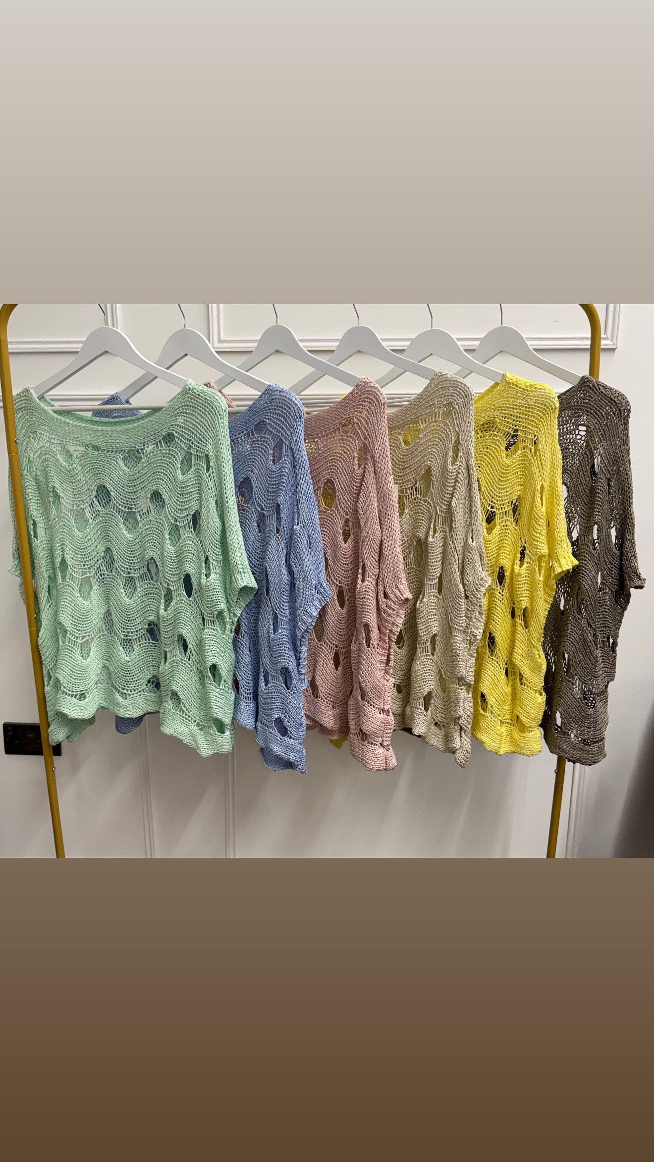 Bella crochet knit top