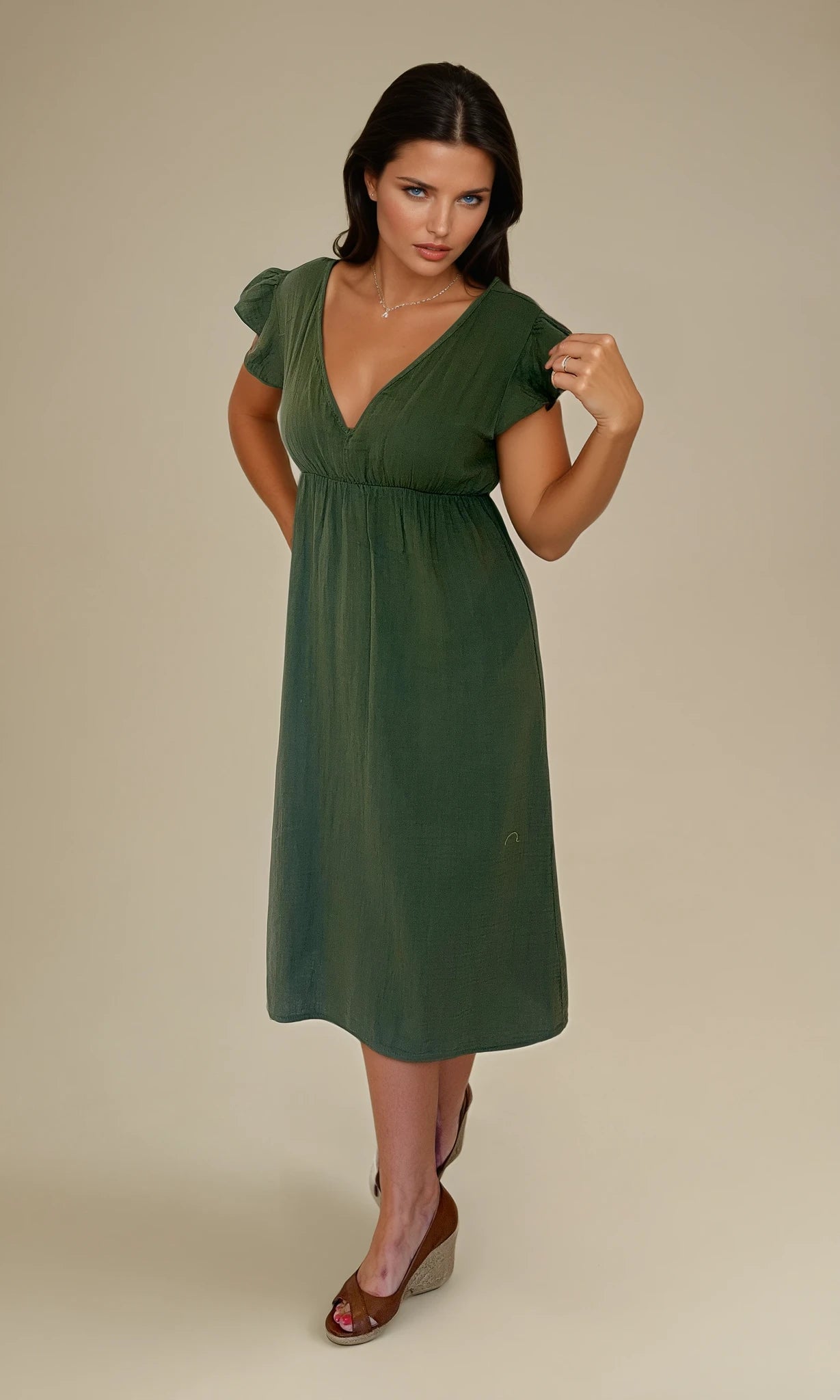 Jilly Frill Sleeve Dress