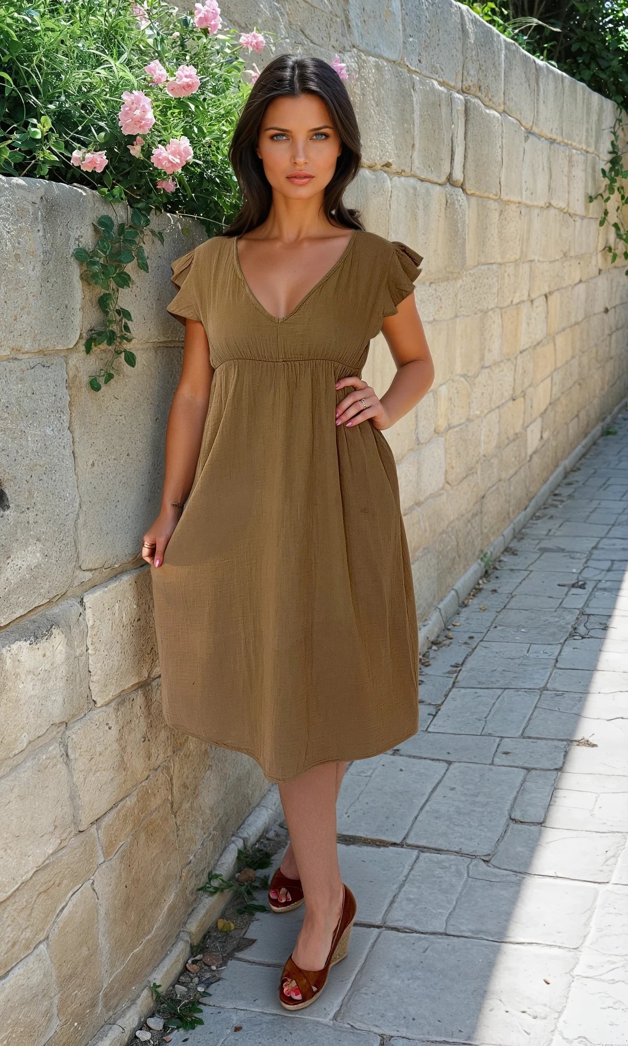 Jilly Frill Sleeve Dress