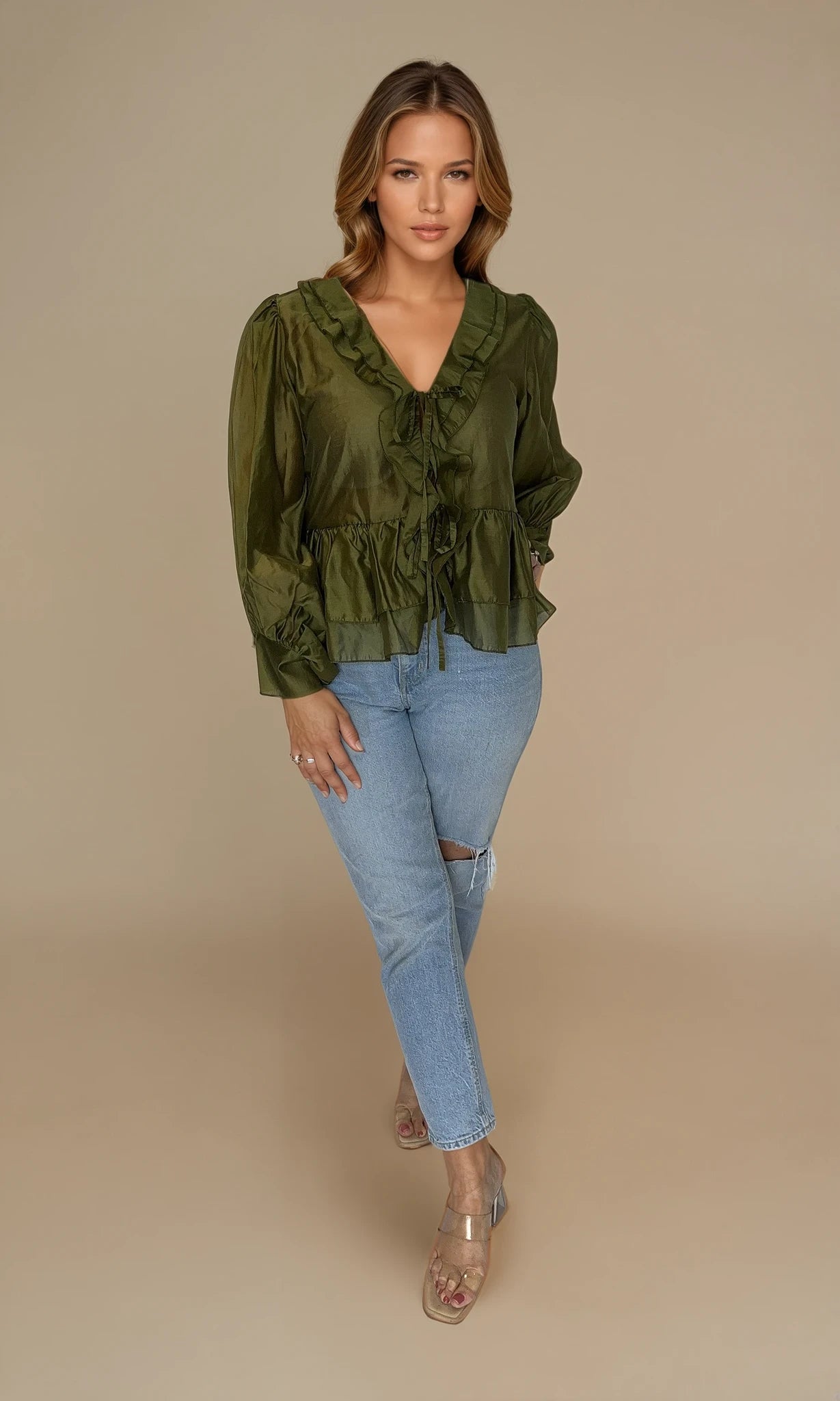 Florence tie blouse