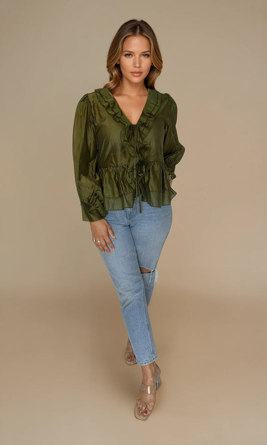 Florence tie blouse