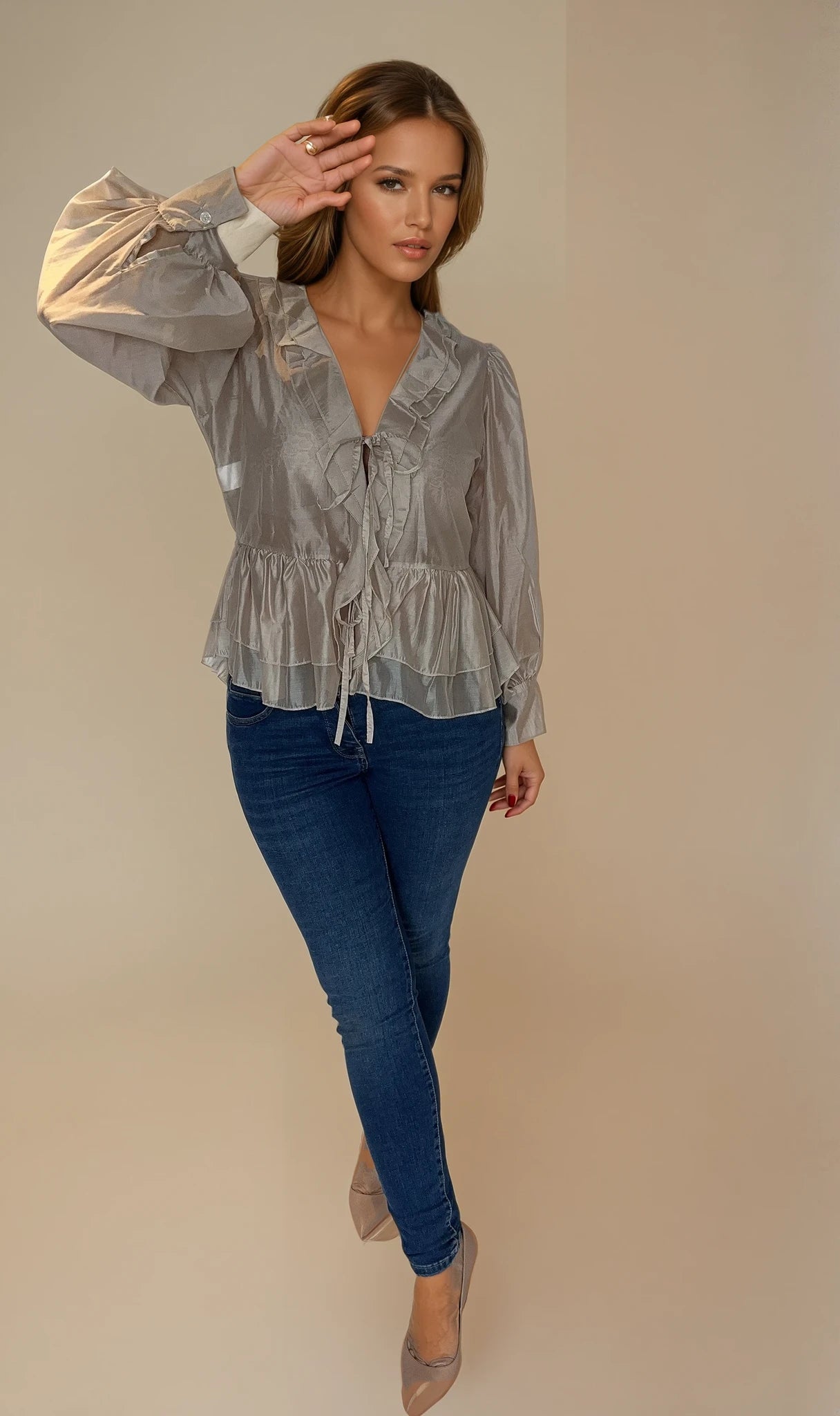 Florence tie blouse