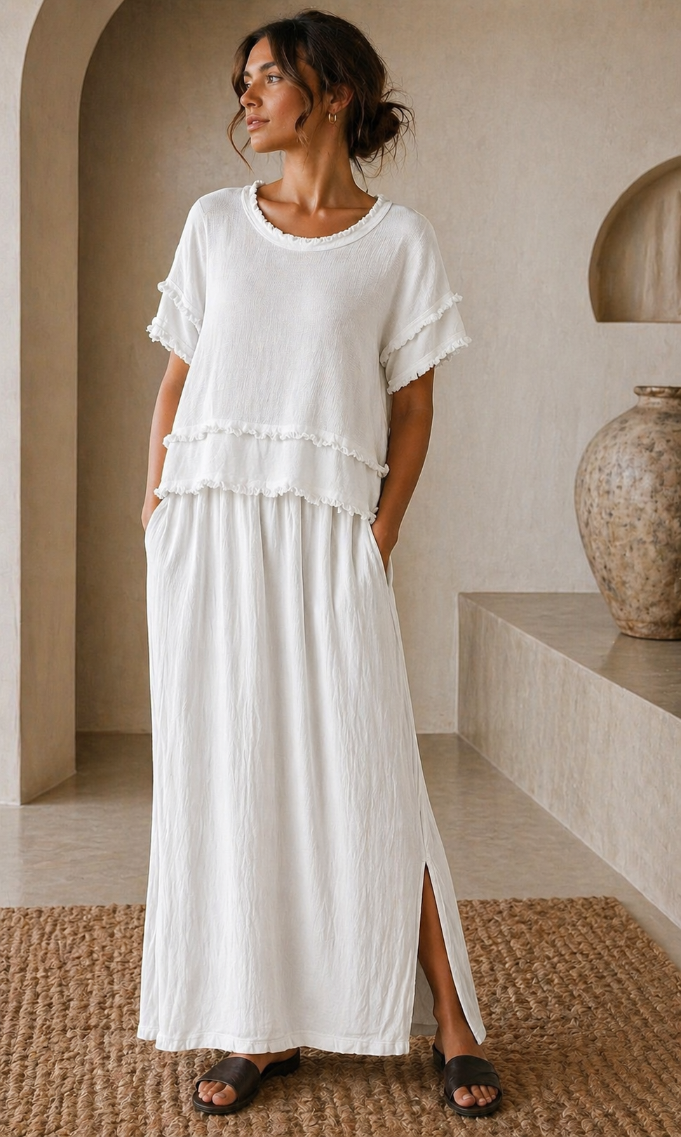 Wholesale Betsy Raw edge 2 piece dress for Boutique Retailers - Catwalk style wholesale