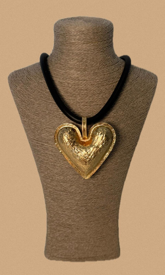 Roma Gold Heart Necklace