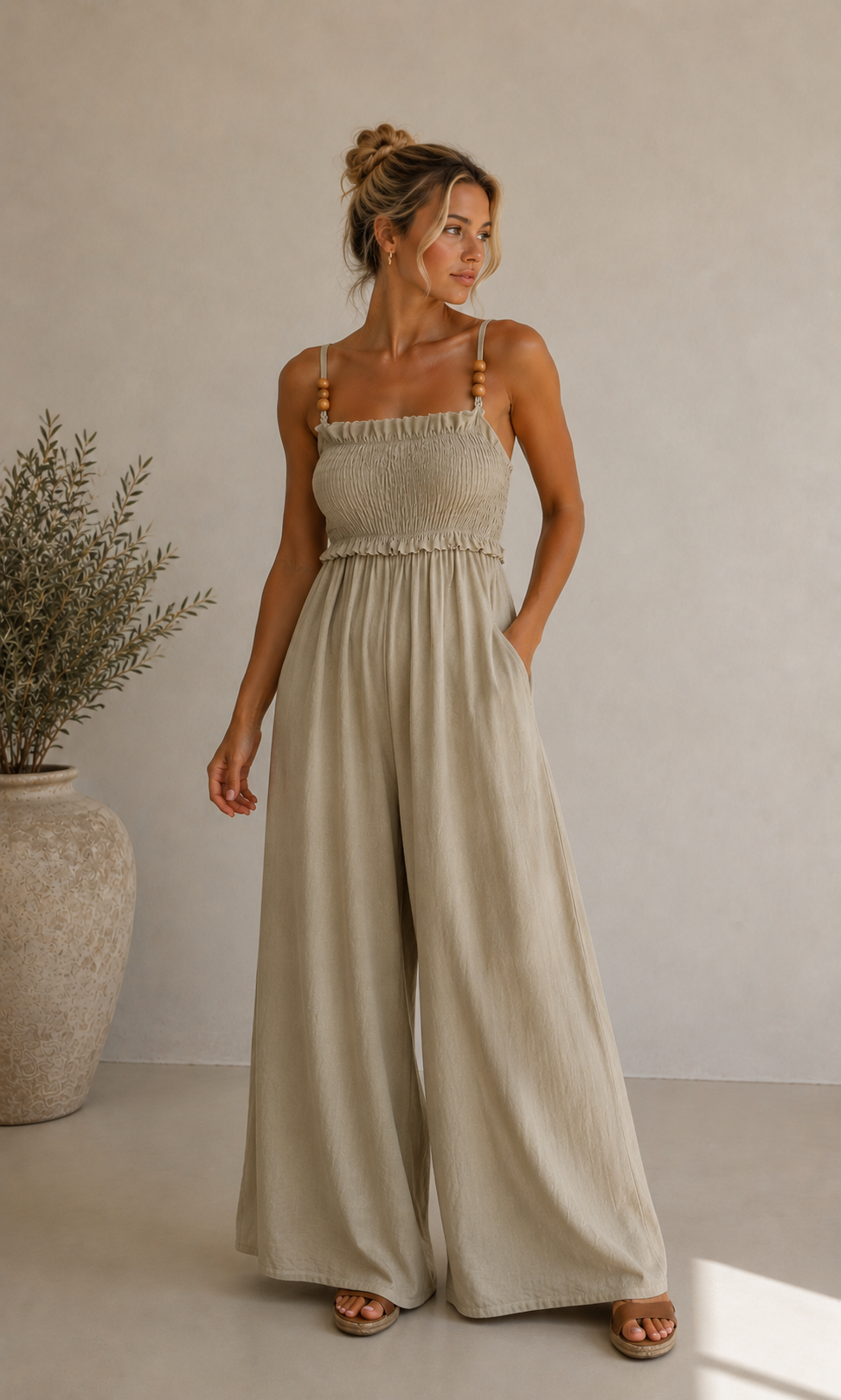 Wholesale Roxy Elasticated Jumpsuit for Boutique Retailers - Catwalk style wholesale