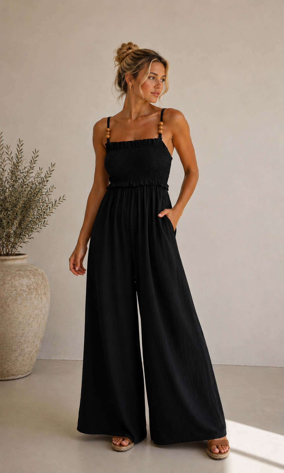 Wholesale Roxy Elasticated Jumpsuit for Boutique Retailers - Catwalk style wholesale
