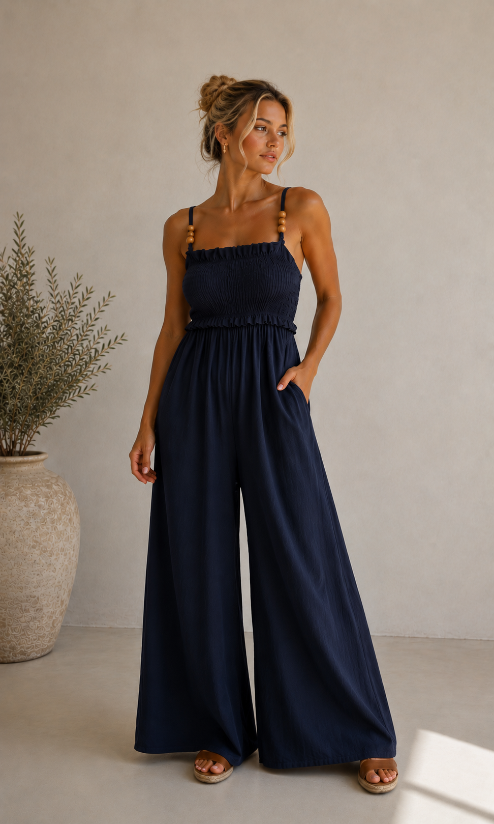 Wholesale Roxy Elasticated Jumpsuit for Boutique Retailers - Catwalk style wholesale