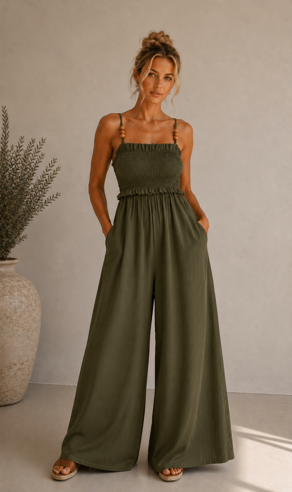 Wholesale Roxy Elasticated Jumpsuit for Boutique Retailers - Catwalk style wholesale
