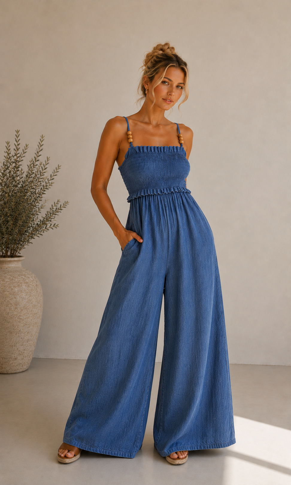 Wholesale Roxy Elasticated Jumpsuit for Boutique Retailers - Catwalk style wholesale
