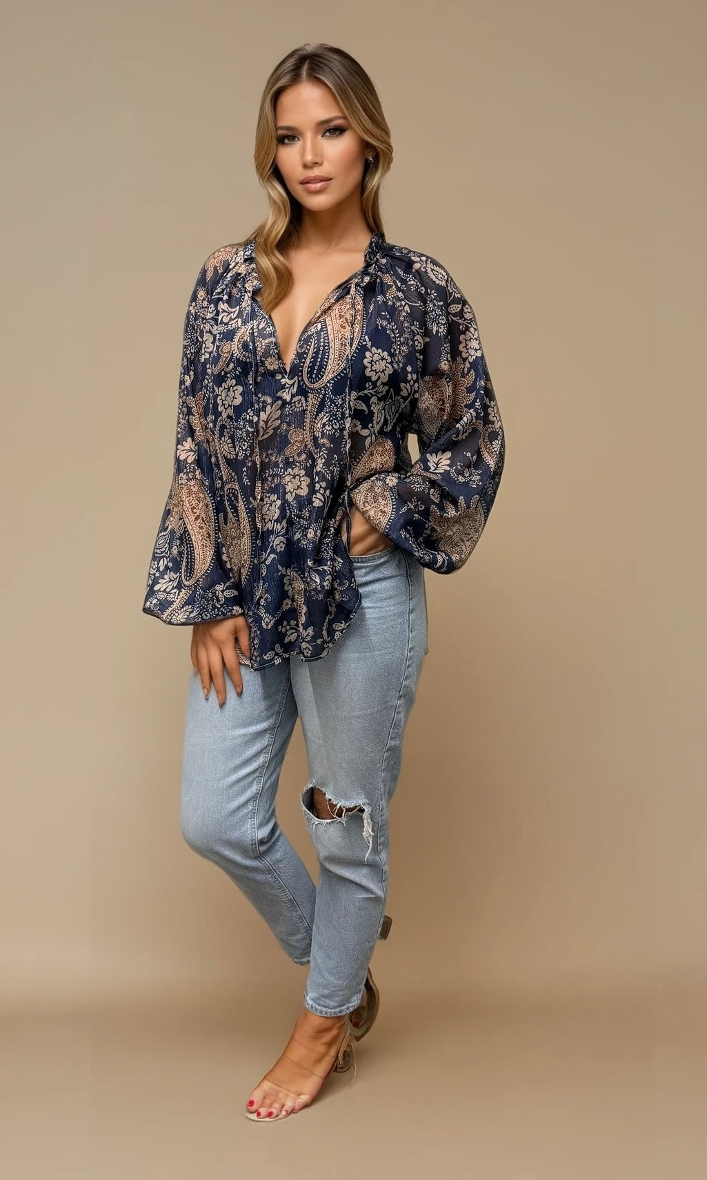 Bethany Paisley blouse